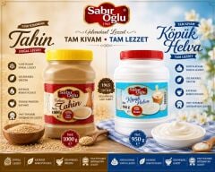 Sabıroğlu 1000 gr Bozkır Tahini & 950 gr Köpük Helva