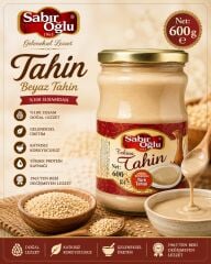 SABIROĞLU BEYAZ TAHİN NET 600 GR KAVANOZ