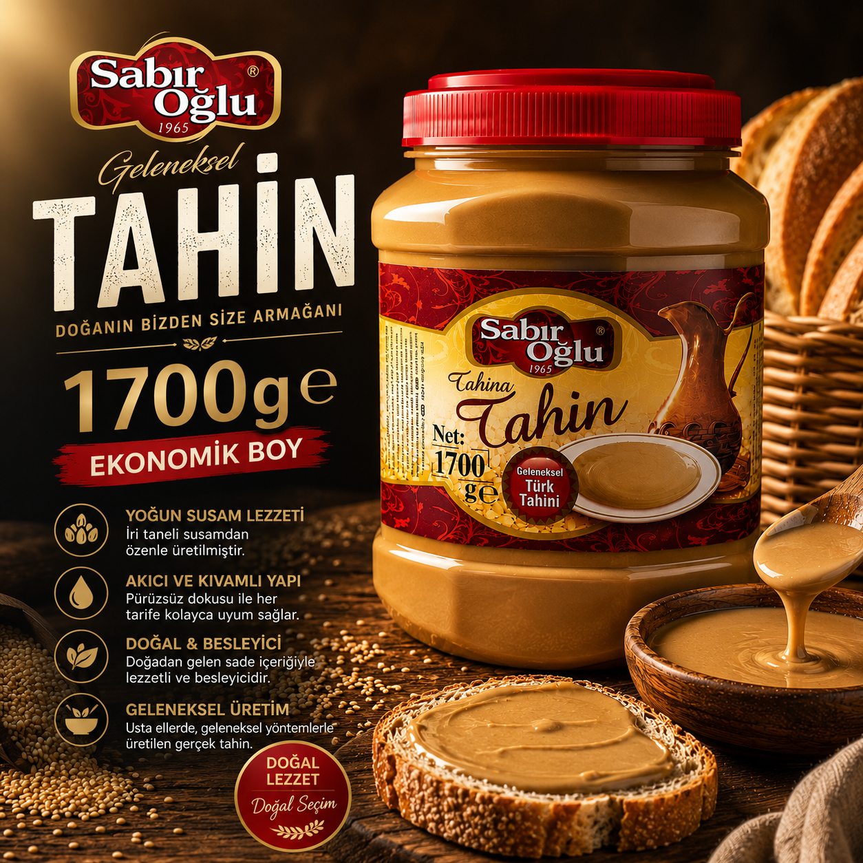 SABIROĞLU BOZKIR TAHİNİ 1700 GR