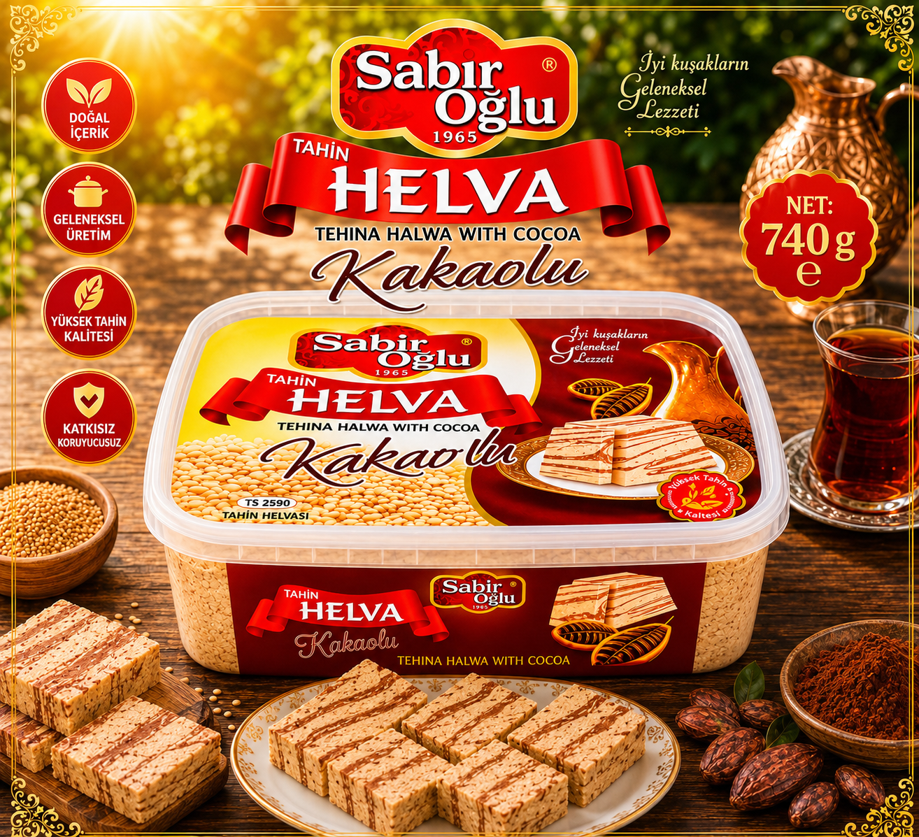 SABIROĞLU KAKAOLU HELVA 740 GR