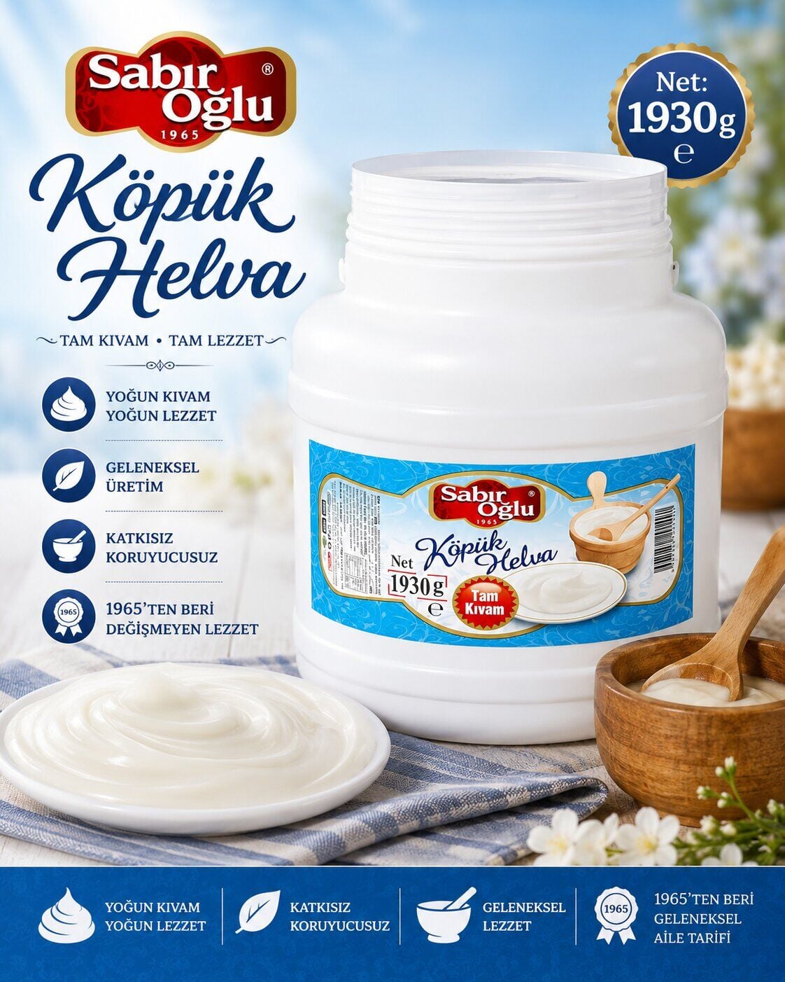 SABIROĞLU KÖPÜK HELVA 1930 GR