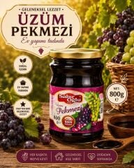 SABIROĞLU ÜZÜM PEKMEZİ NET 800 GR KAVANOZ