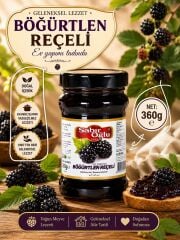 SABIROĞLU BÖĞÜRTLEN REÇELİ NET 360 GR KAVANOZ