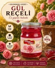 SABIROĞLU GÜL REÇELİ NET 800 GR KAVANOZ