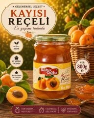 SABIROĞLU KAYISI REÇELİ NET 800 GR KAVANOZ