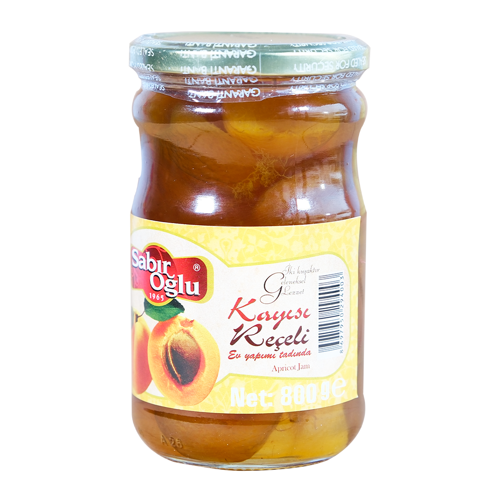 SABIROĞLU KAYISI REÇELİ NET 800 GR KAVANOZ