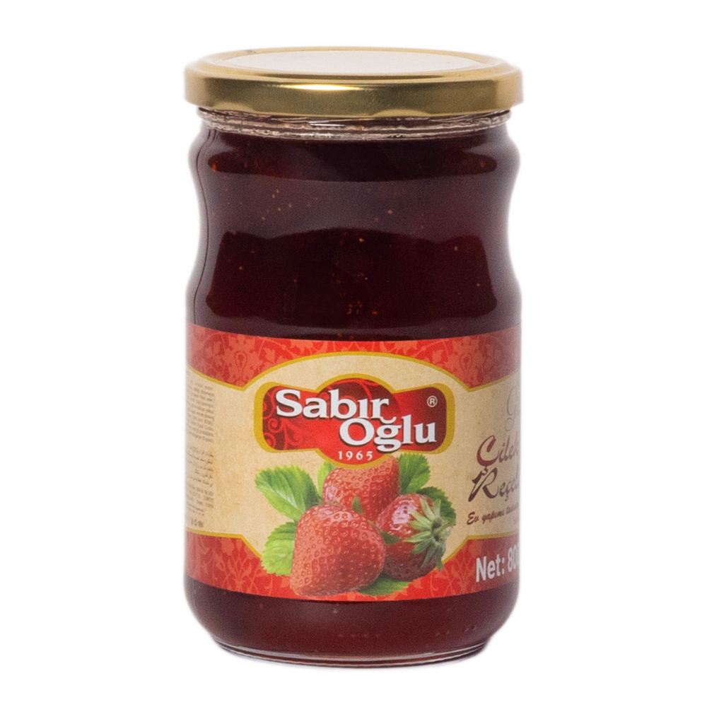 SABIROĞLU STRAWBERRY JAM NET 800 GR JAR
