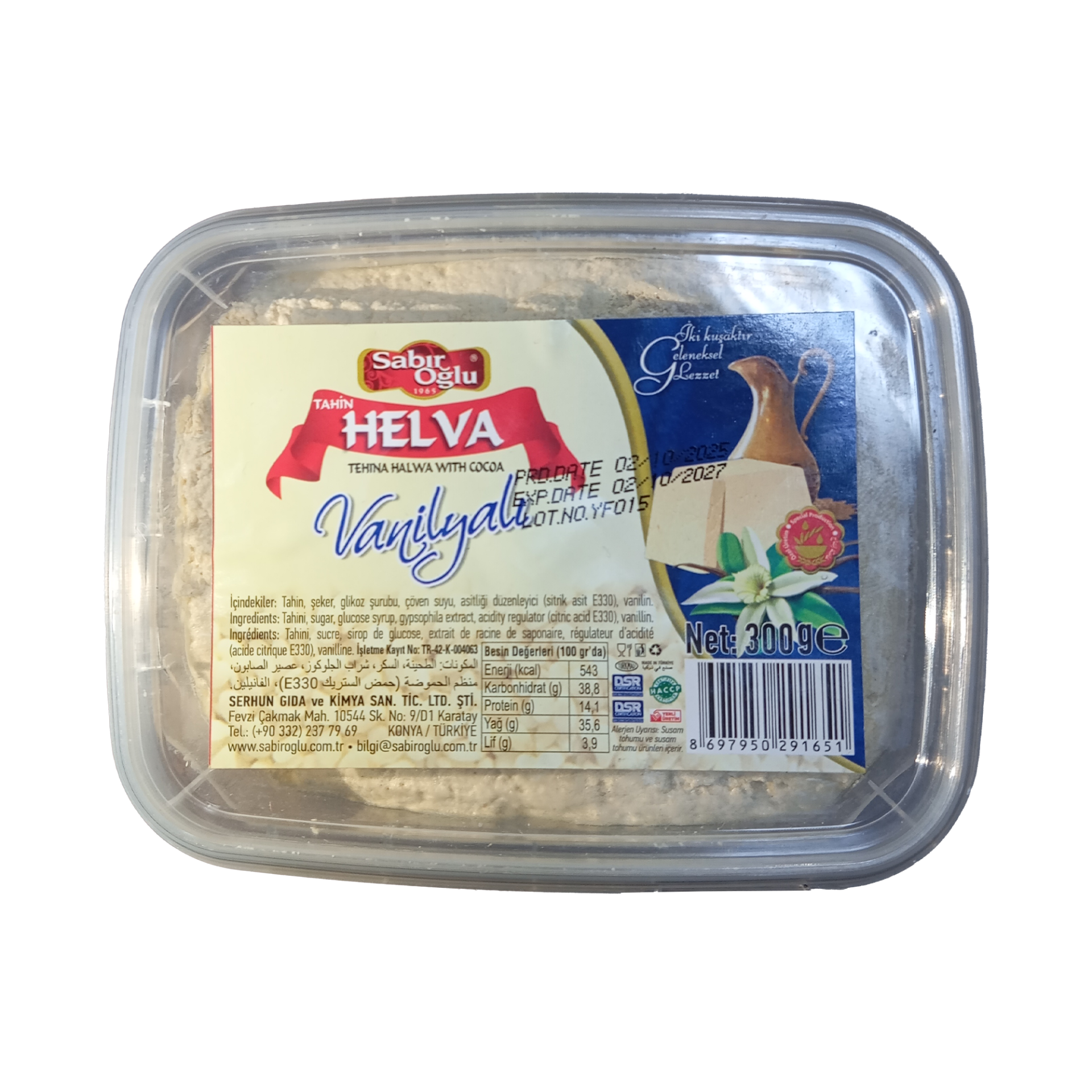 Sabıroğlu vanilya helva 300 gr