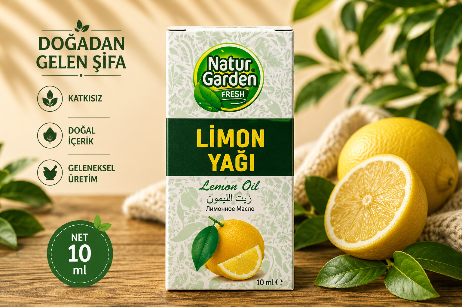 Natur Garden Limon Yağı 10 ML