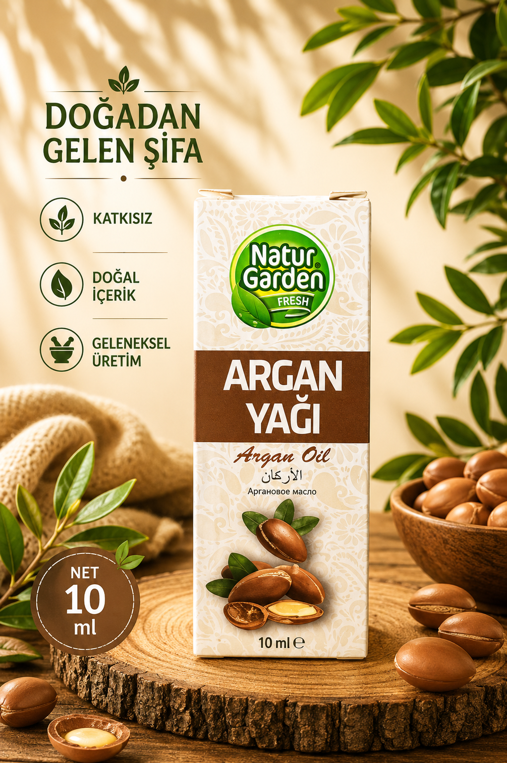 Natur Garden Argan Yağı 10 ML