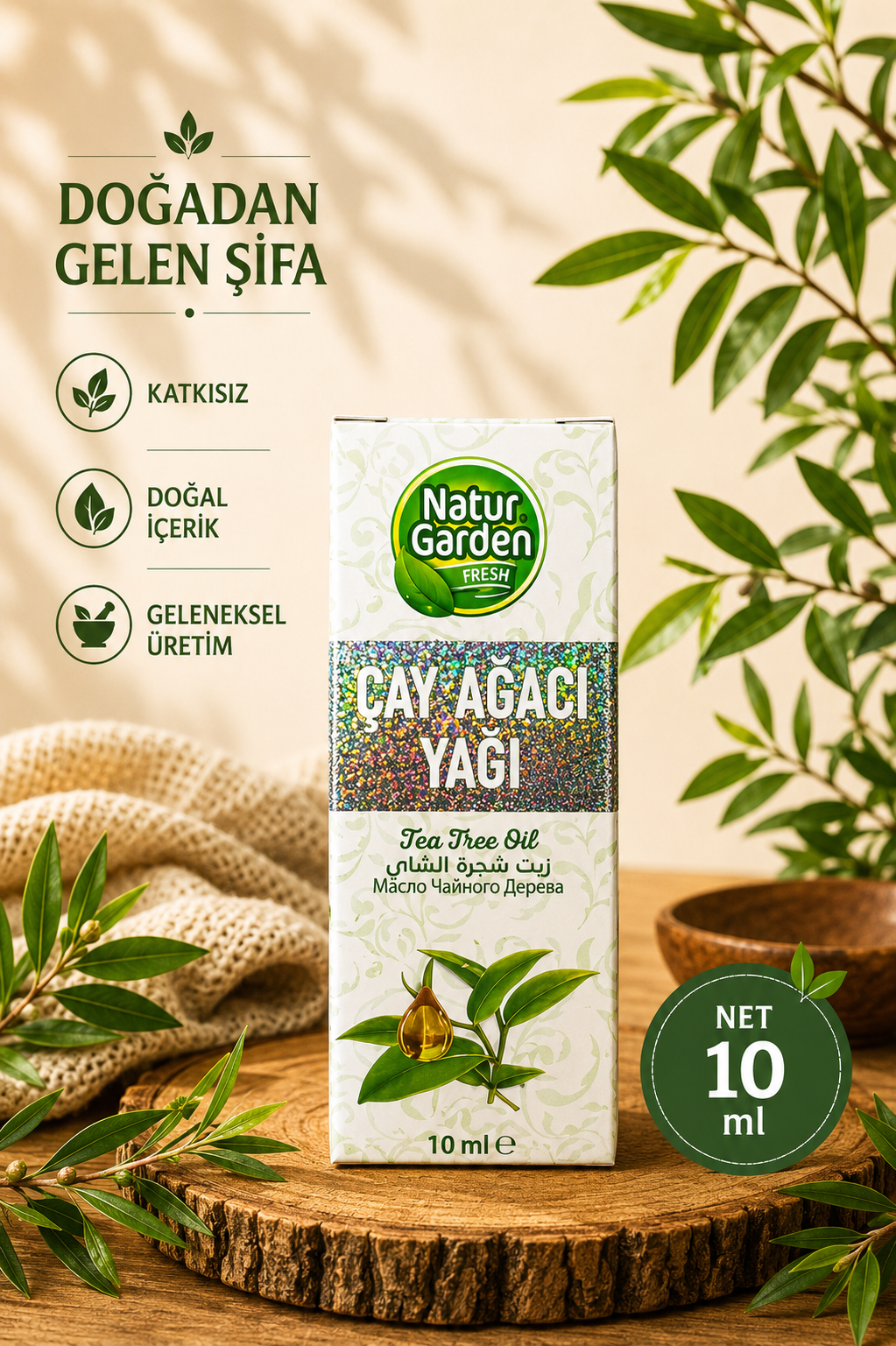 Natur Garden Çay Ağacı Yağı 10 ML
