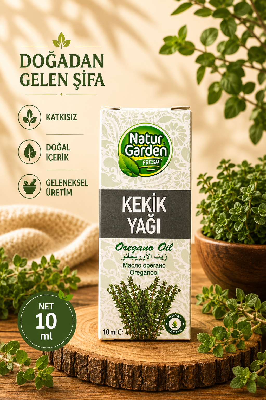 Natur Garden Kekik Yağı 10 ML