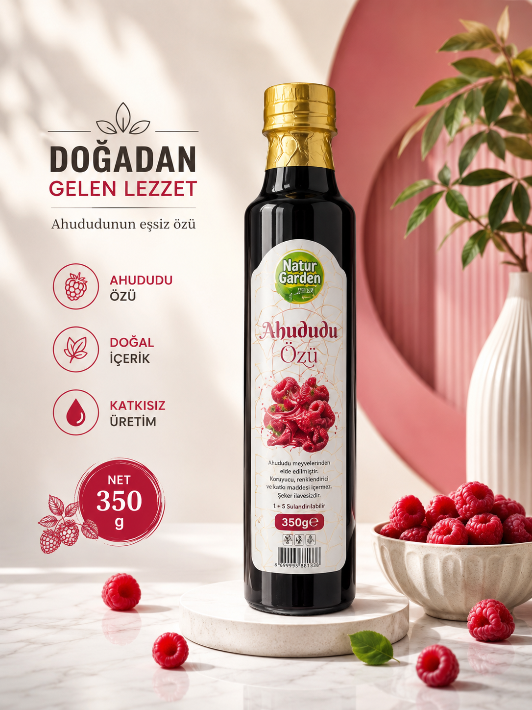 Natur Garden Ahududu Özü 350 GR