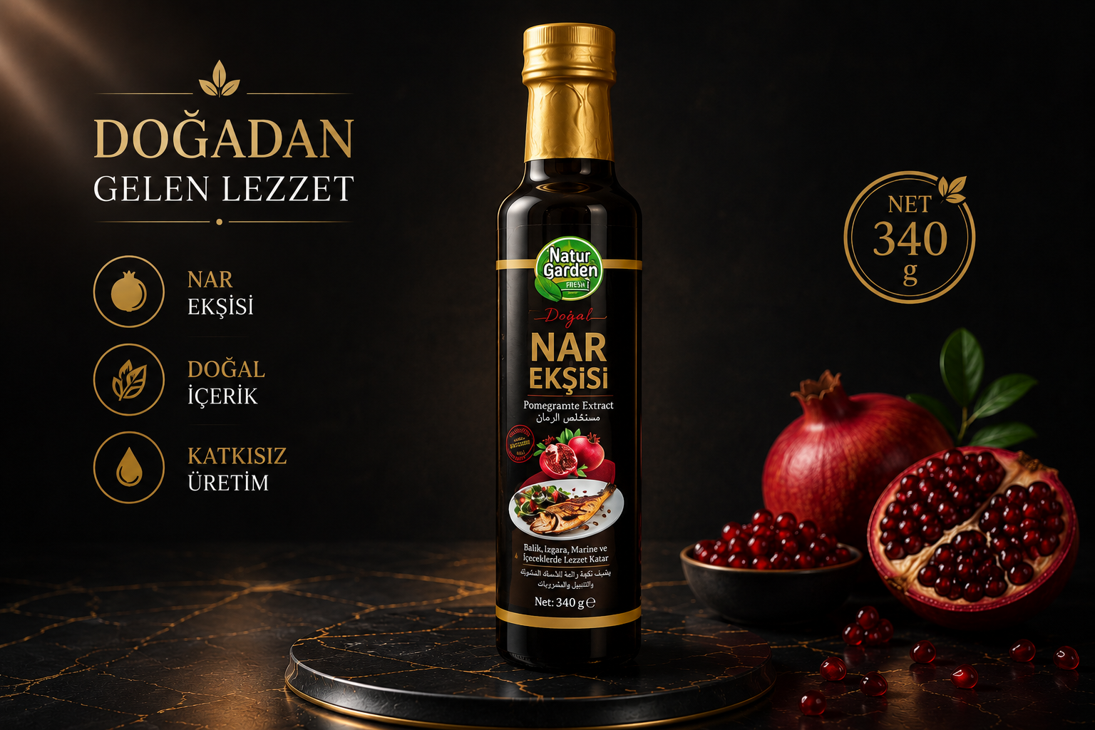 Natur Garden Nar Ekşisi 340 g