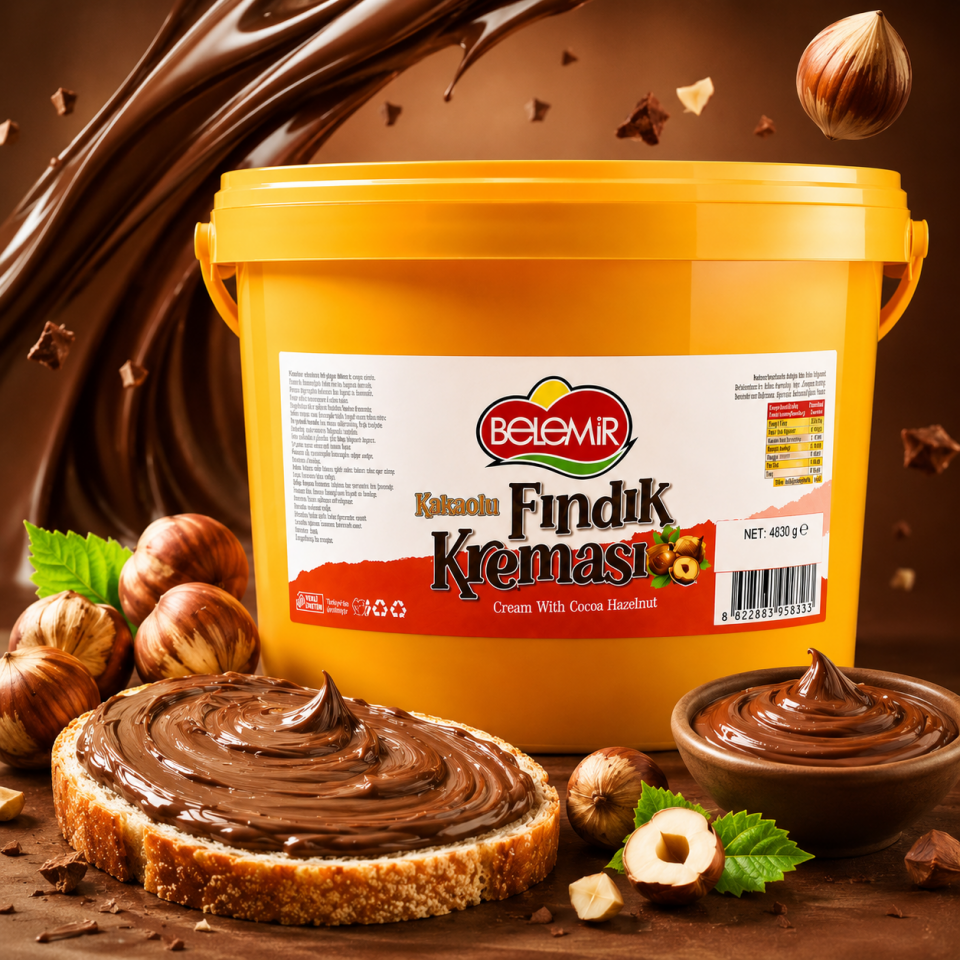 Belemir Kakaolu Fındık Kreması 4830 Gr Ekonomik Boy