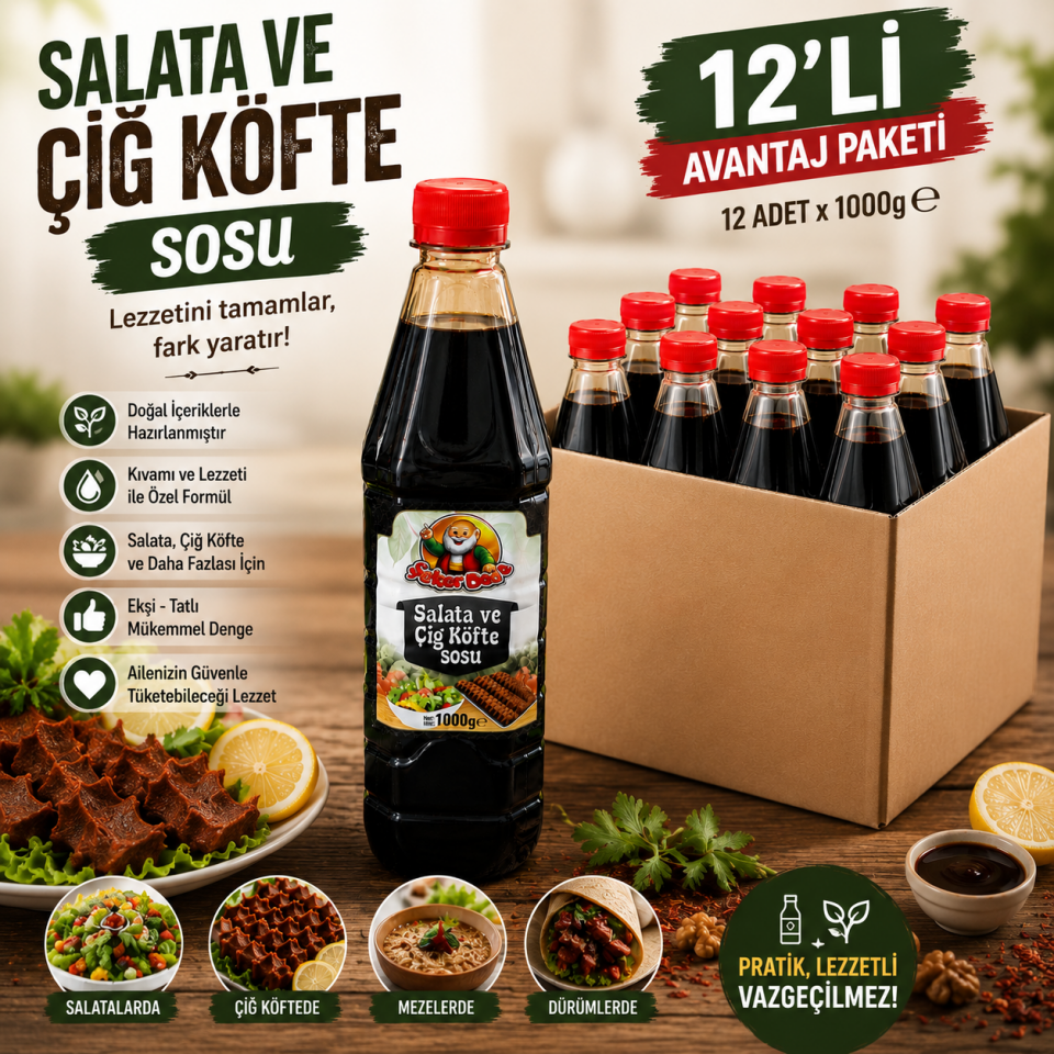 12' Li Avantaj Paketi Salata ve Çiğ Köfte Sosu