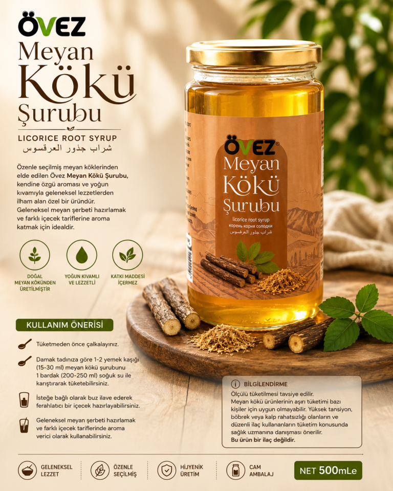 ÖVEZ Meyan Kökü Şurubu 500 ml